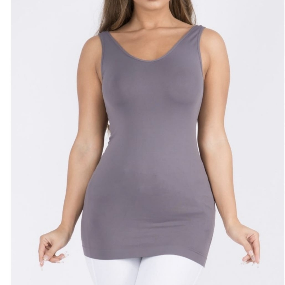 Yelete purple tank vneck
